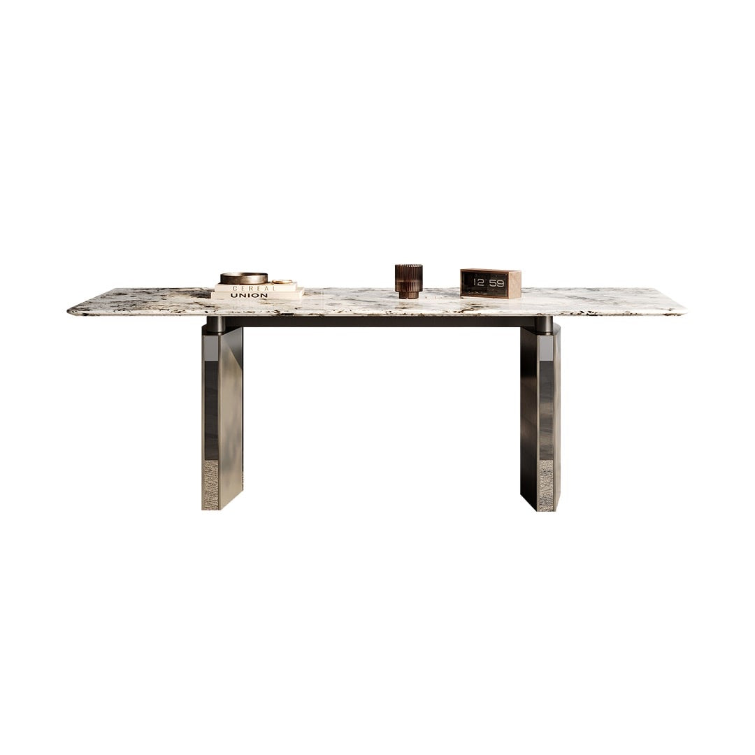 Luxury Fox Snow Mountain Stone Dining Table