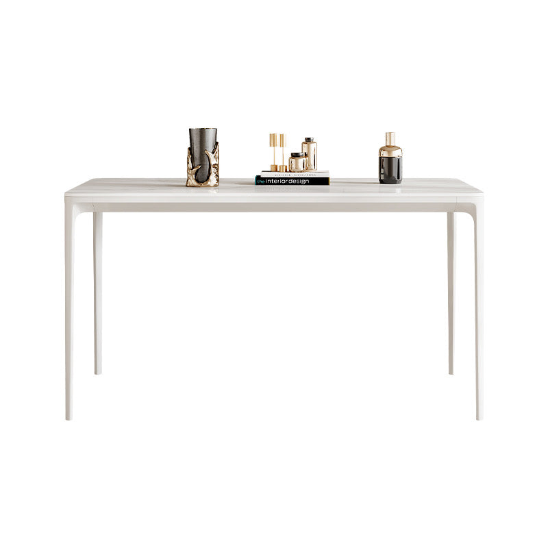 Snow Mountain White Ceramic Dining Table