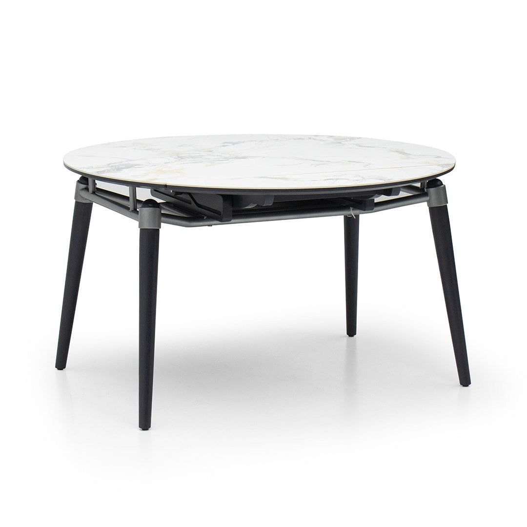 Extendable Round Stone Dining Table