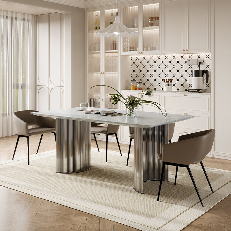 Blue Crystal Natural Stone Dining Table