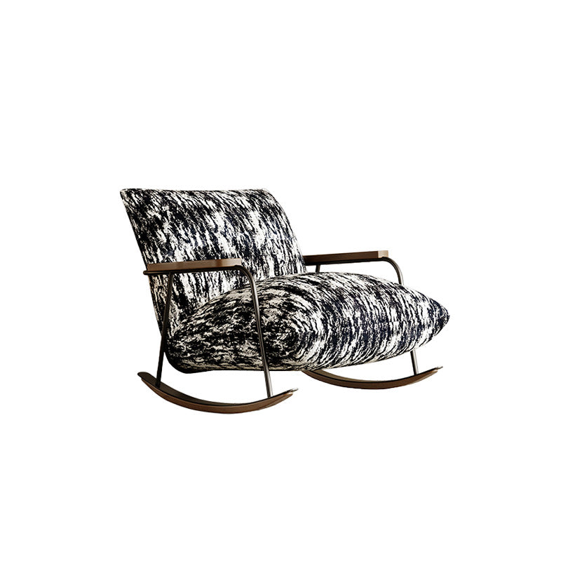 Ink Wash Black and White Pattern Petal Chair