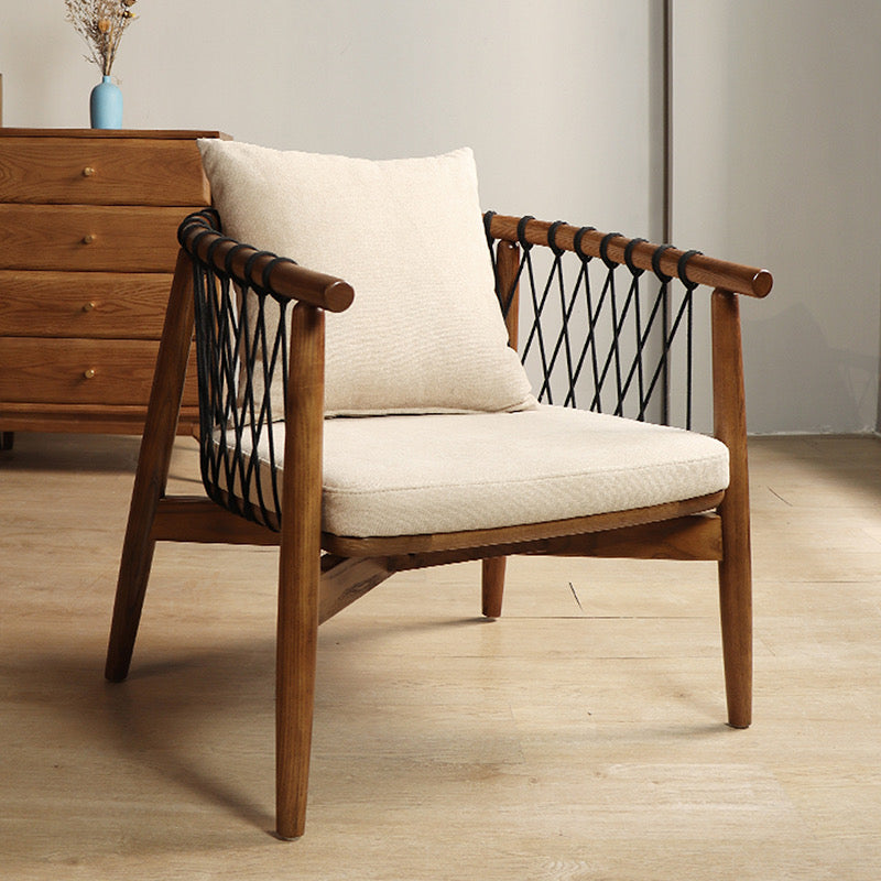 Solid Wood Rope Woven Chair