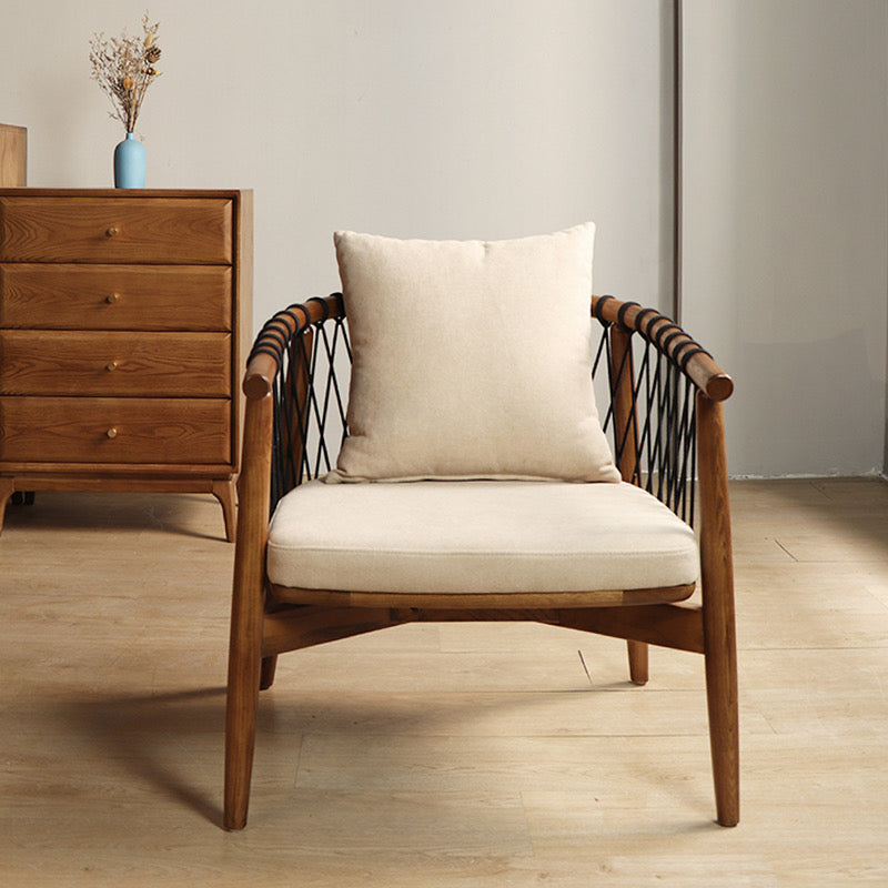 Solid Wood Rope Woven Chair