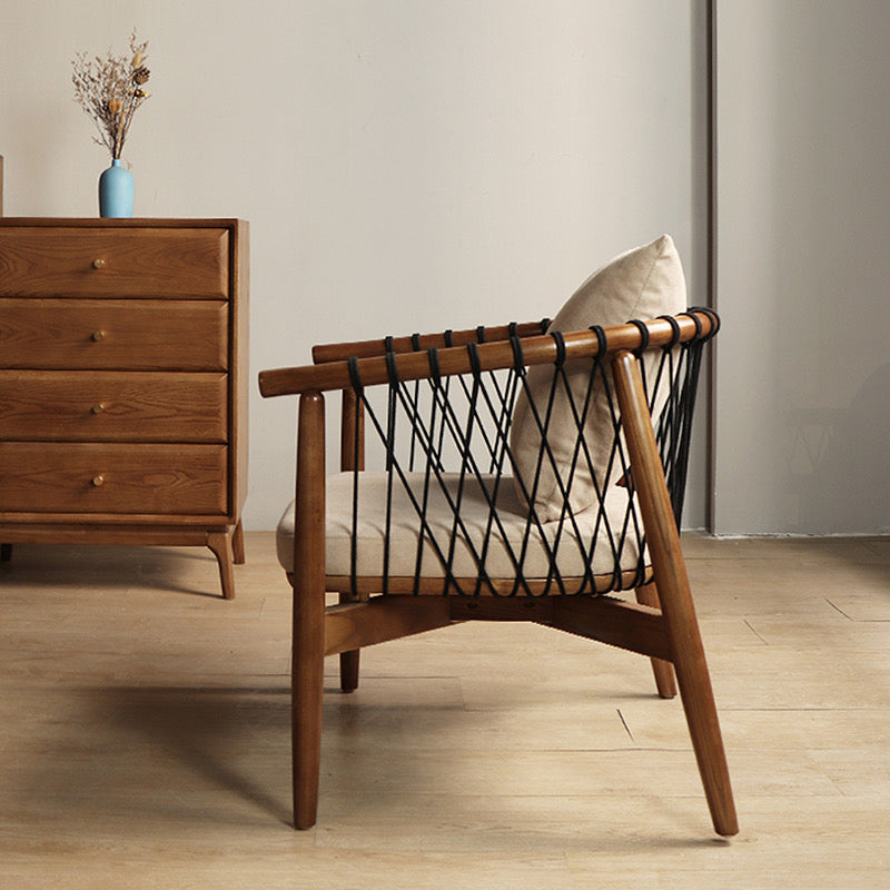 Solid Wood Rope Woven Chair