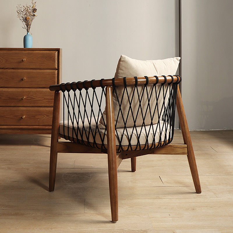 Solid Wood Rope Woven Chair