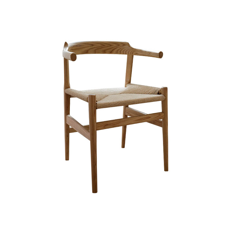 Walnut Woven Rope Wishbone Chair