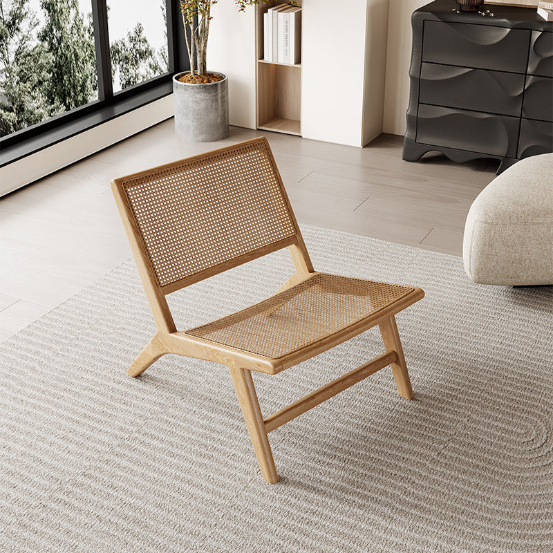 Woven Rattan Back Chair