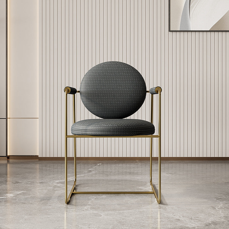 Gemma Woven Leather Lounge Chair