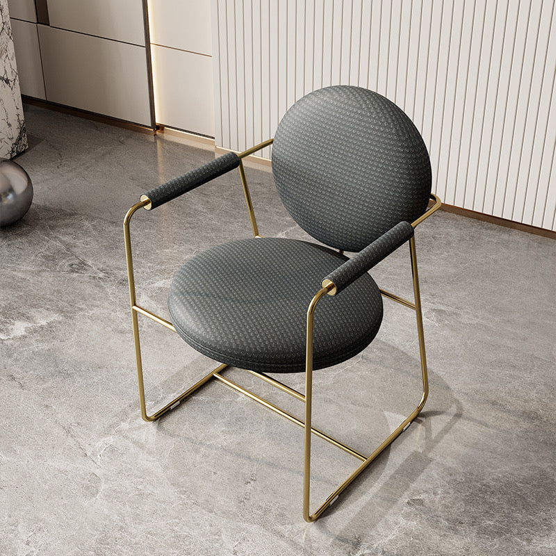 Gemma Woven Leather Lounge Chair