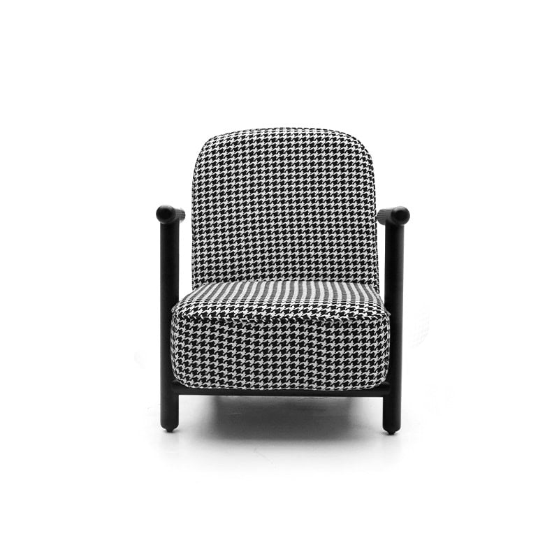 Houndstooth Sled Chair