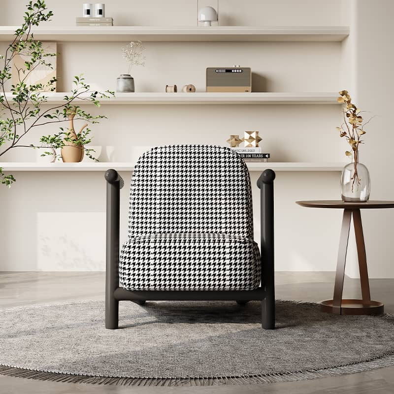 Houndstooth Sled Chair
