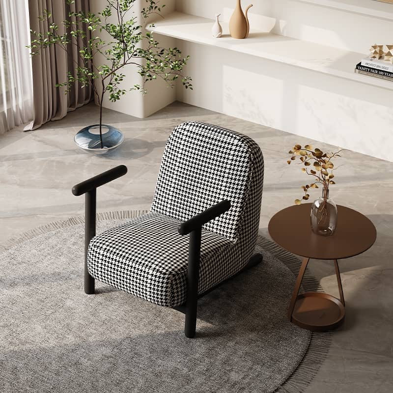 Houndstooth Sled Chair