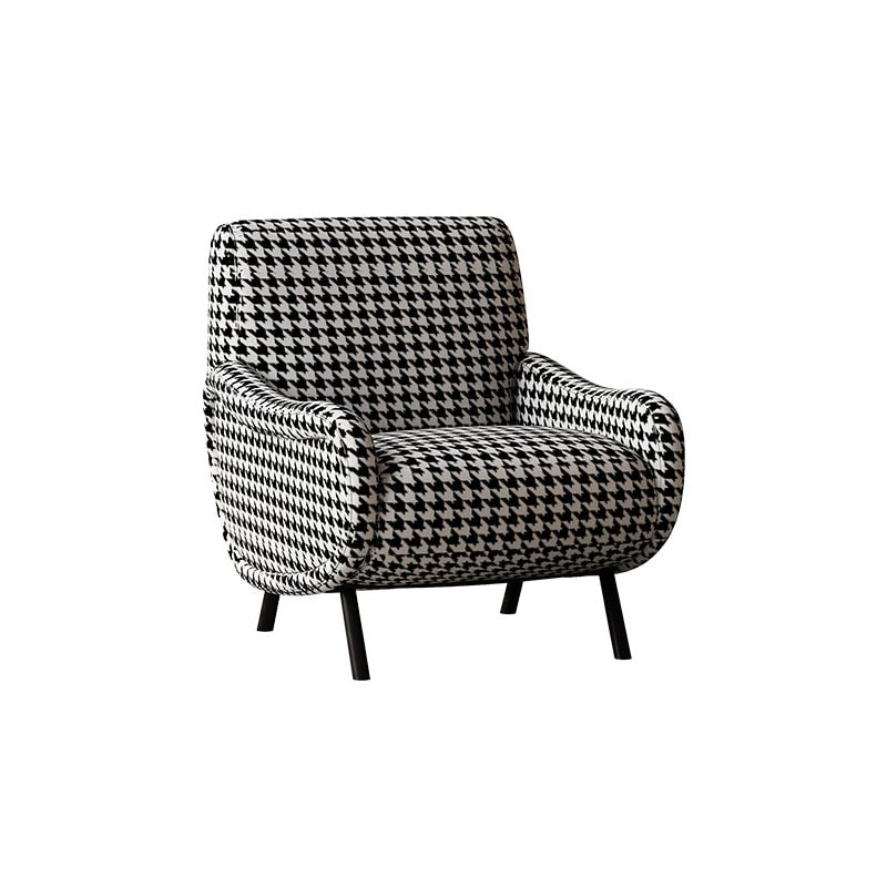 Houndstooth Check Casual Chair
