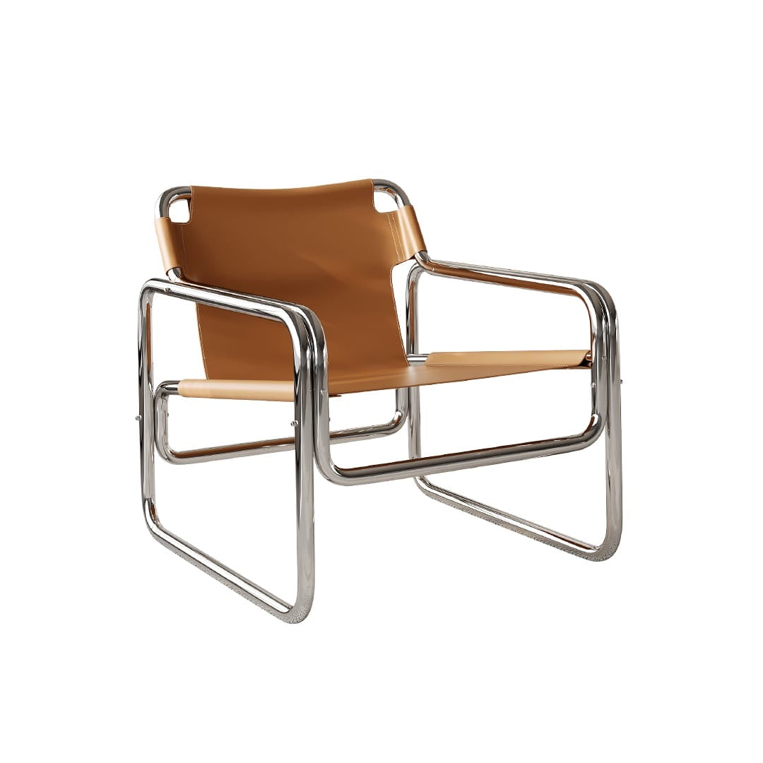 Saddle Leather Accent Chair