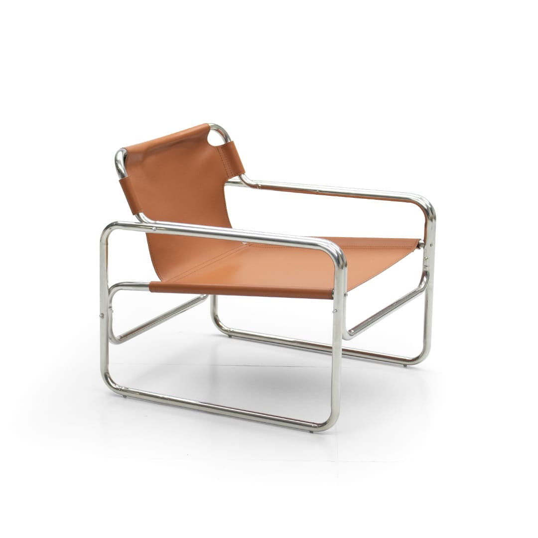 Saddle Leather Accent Chair