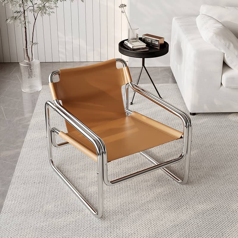 Saddle Leather Accent Chair