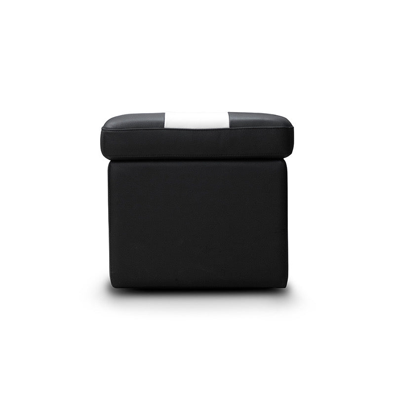 Checkered Storage Ottoman