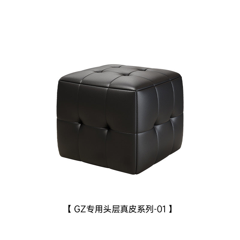 Genuine Leather Small Stool