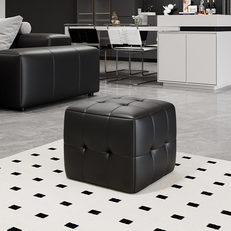 Genuine Leather Small Stool