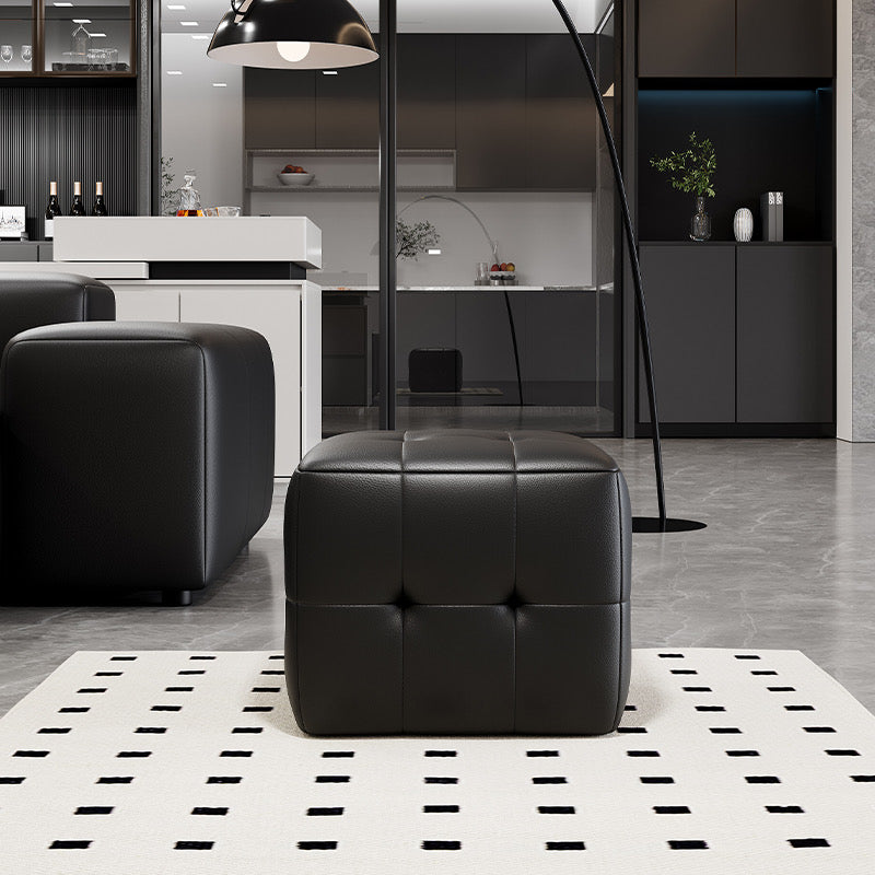 Genuine Leather Small Stool