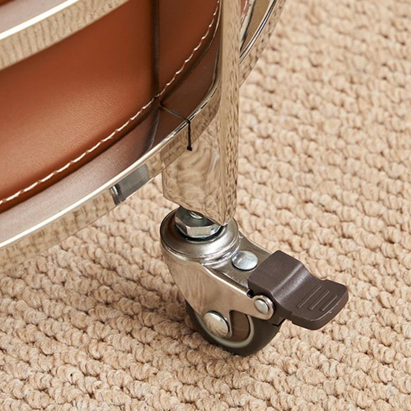 Saddle Leather Side Table