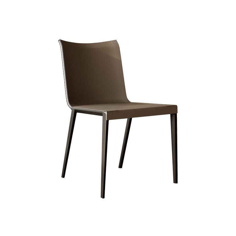 Ultra Fiber Saddle Leather Dining Chair