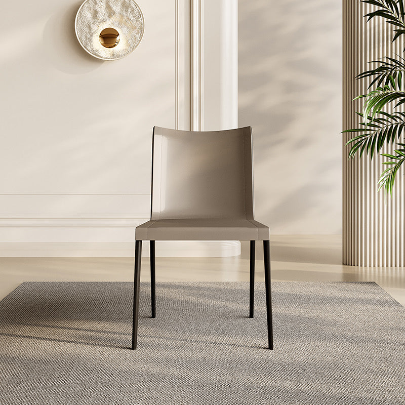 Ultra Fiber Saddle Leather Dining Chair