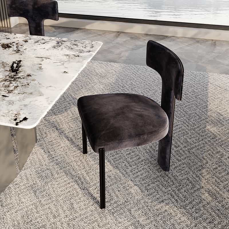 Elegant Fabric Dining Chair