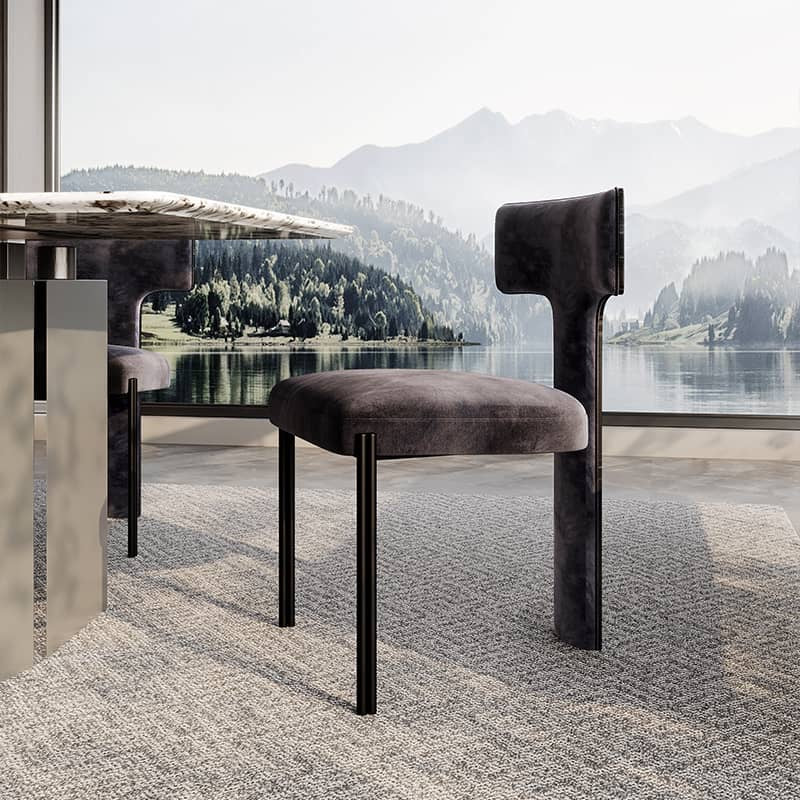 Elegant Fabric Dining Chair
