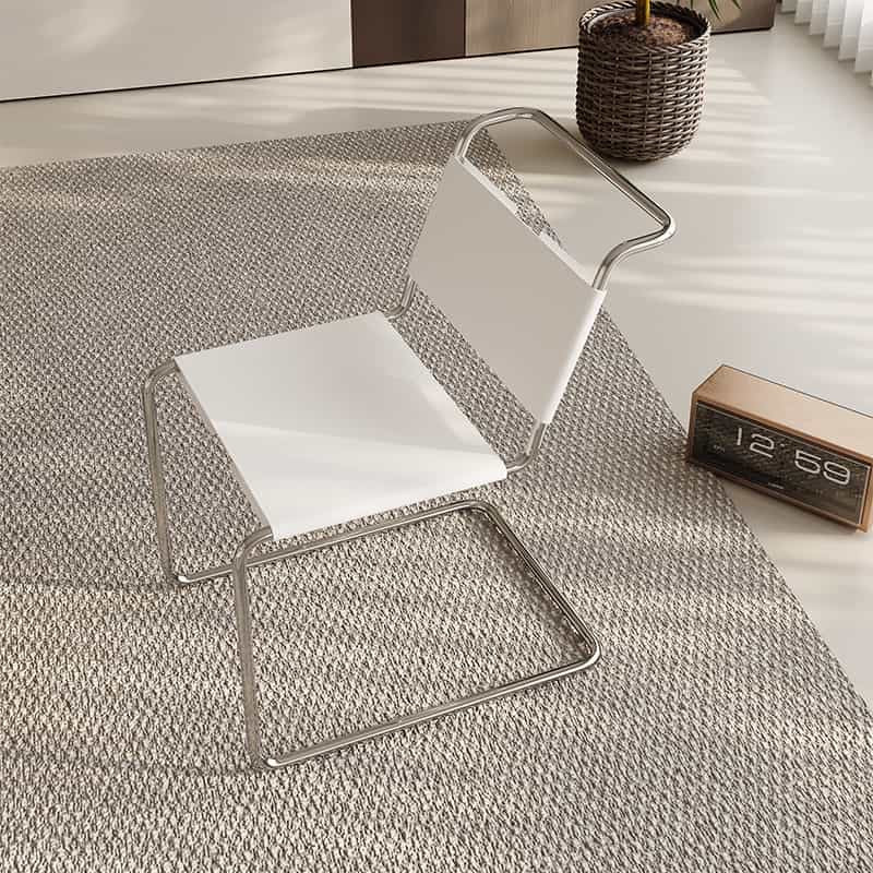 Saddle Leather Cantilever Dining Chair