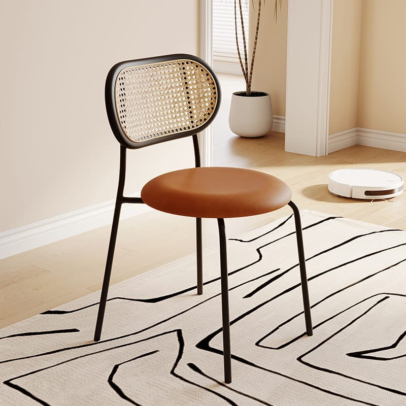 Orange Woven Dining Chair