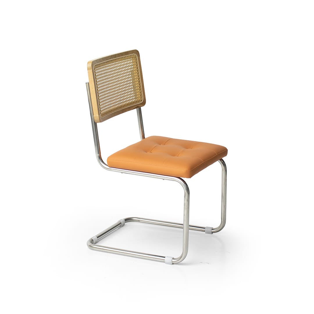 Curved Rattan Dining Chair