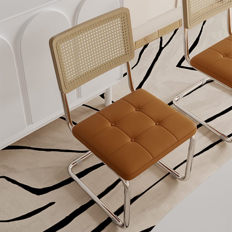 Curved Rattan Dining Chair