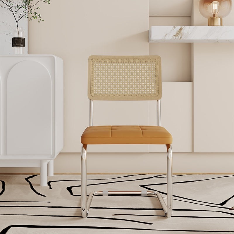 Curved Rattan Dining Chair