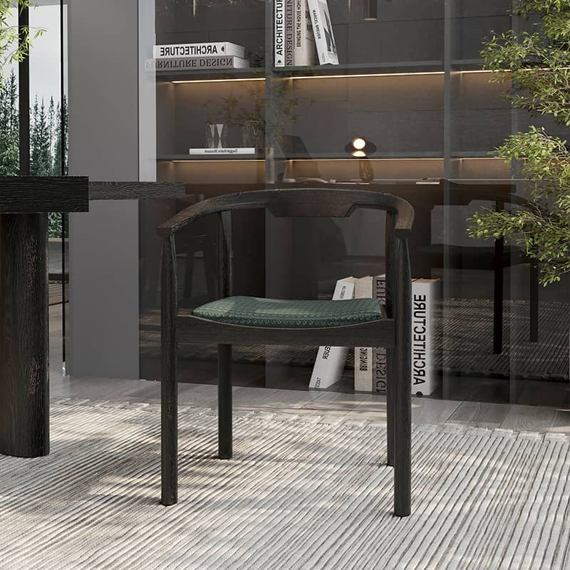 Woven Leather Dining Chair