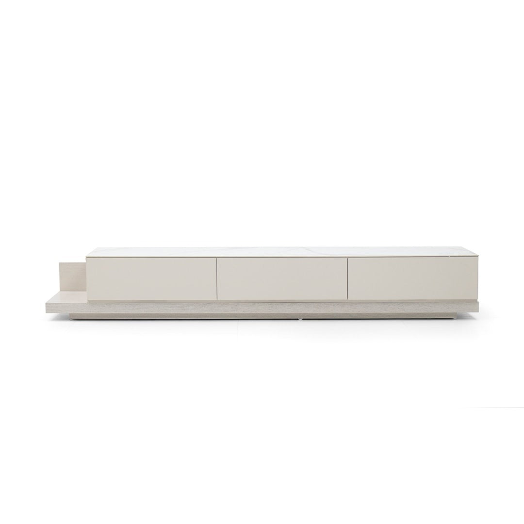 Expandable Square Slate TV Cabinet