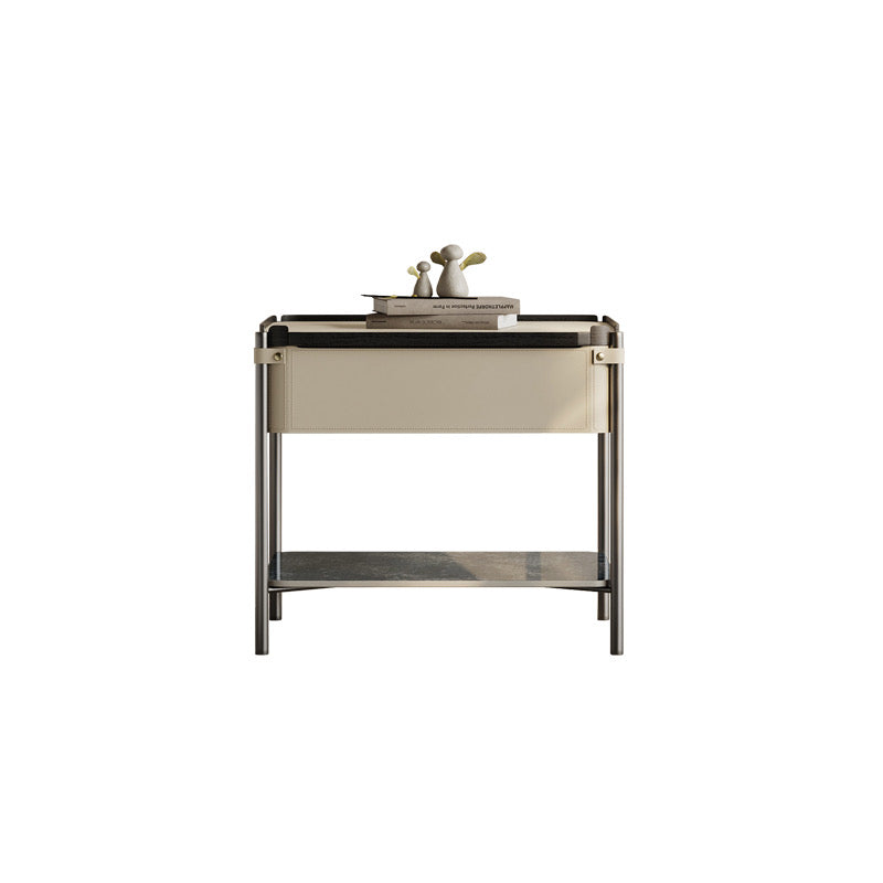 Saddle Leather Nightstand