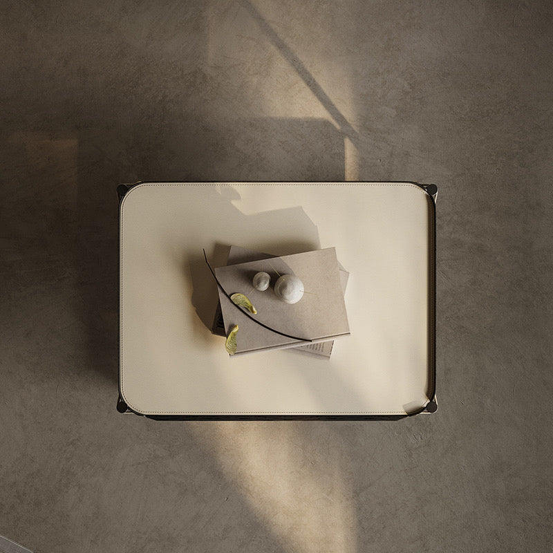 Saddle Leather Nightstand