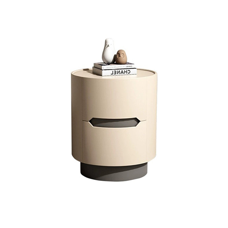 Cream and Milk Gray Bedside Table
