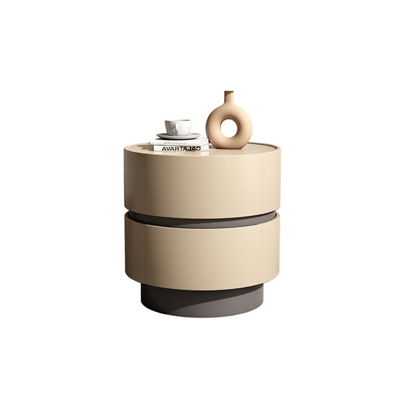 Cream and Gray Nightstand