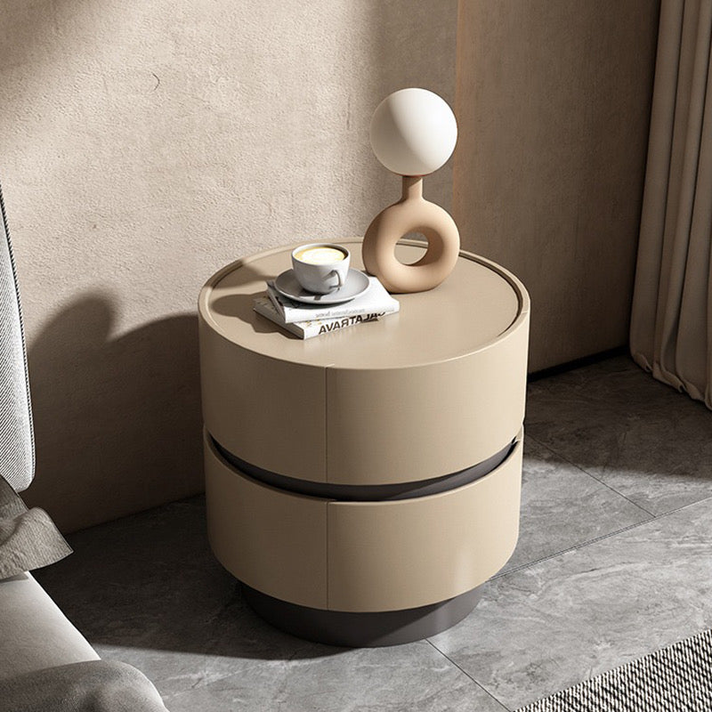Cream and Gray Nightstand