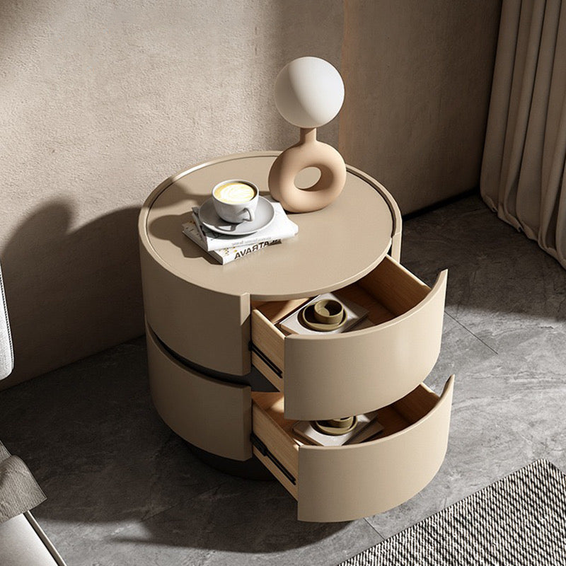 Cream and Gray Nightstand