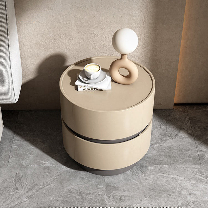 Cream and Gray Nightstand