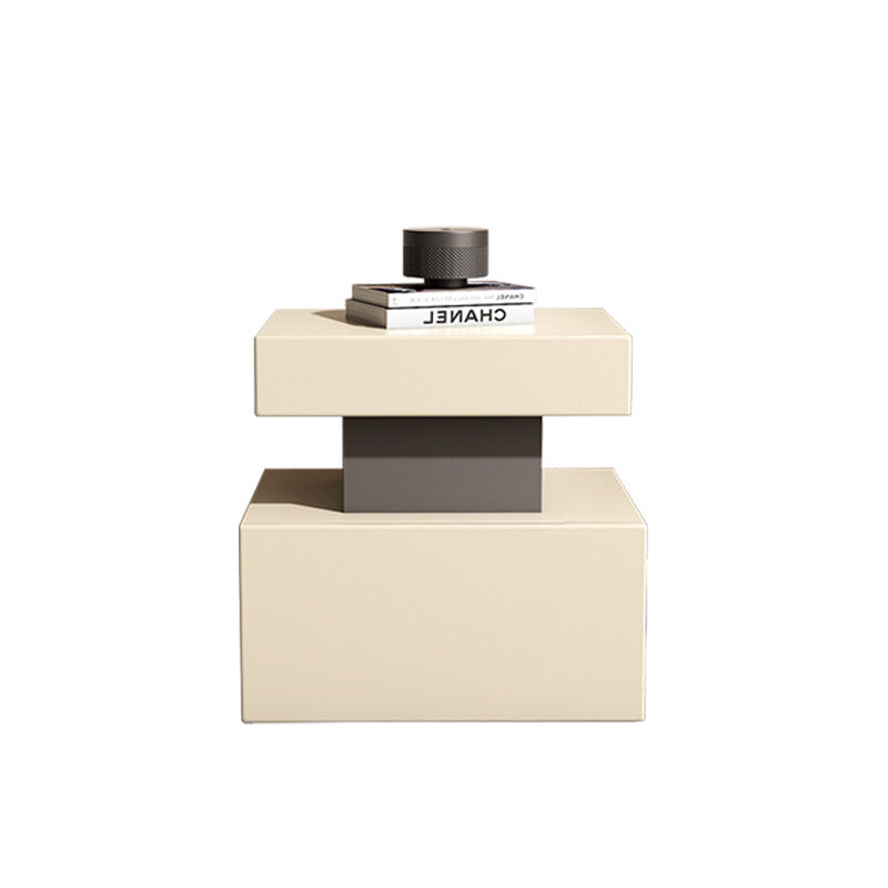 Cream and Gray Nightstand 2