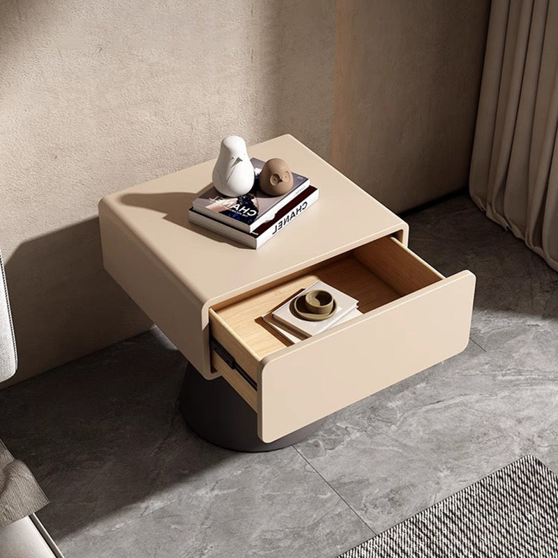 Cream and Gray Bedside Table