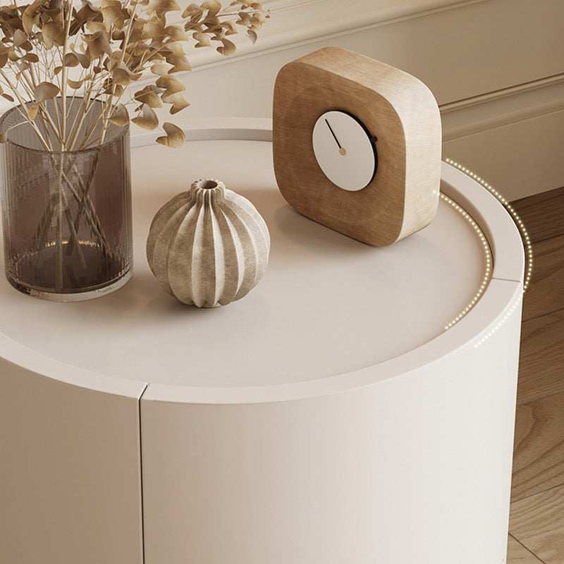 Multilayer Wood Bedside Table