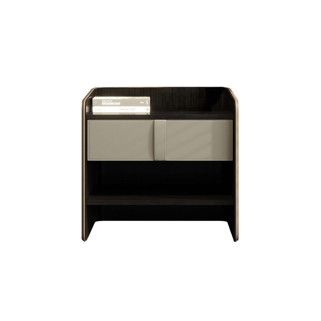 Saddle Leather Nightstand 2
