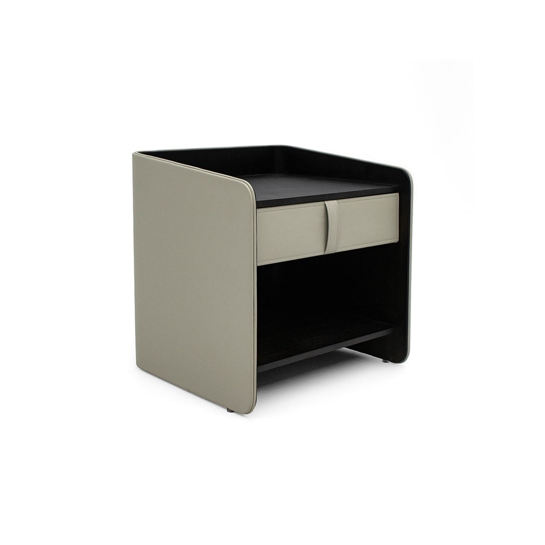 Saddle Leather Nightstand 2