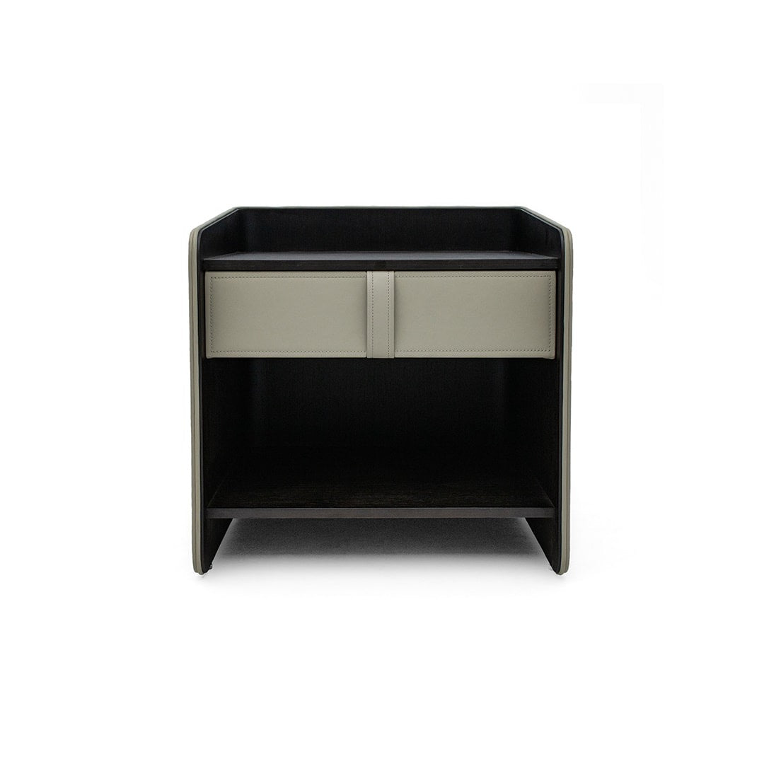 Saddle Leather Nightstand 2