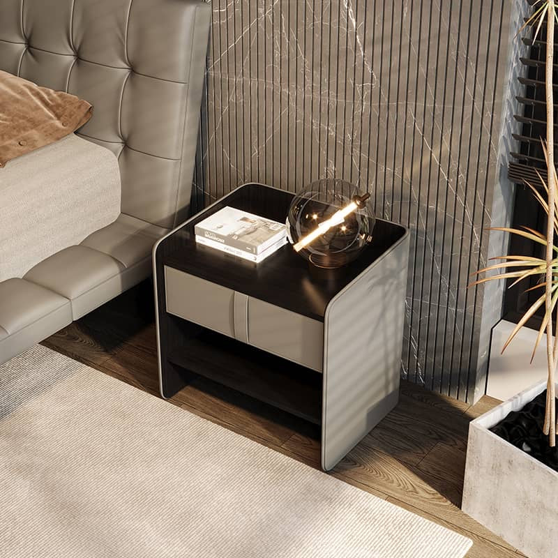 Saddle Leather Nightstand 2